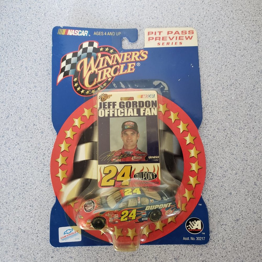 (5/$20)  Jeff Gordon car #24 Pit Pass Car